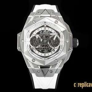 Replica Watches Hublot Big Bang 45mm Skeleton Dial Mens Swiss Automatic Metal Bracelet 1:1 Clone Watch