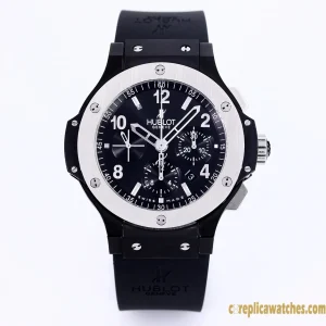 Replica Watches Hublot Big Bang 44mm Black Dial Mens Swiss Automatic Rubber Strap 1:1 Clone Watch