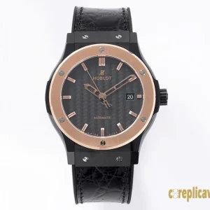 Replica Watches Hublot Classic Fusion 42mm Gray Dial Mens Swiss Automatic Leather Strap 1:1 Clone Watch