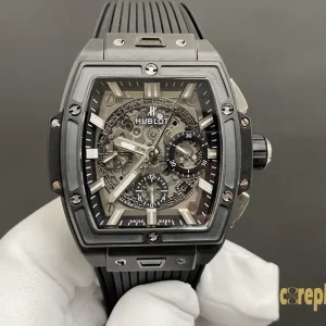 Replica Watches Hublot Spirit of Big Bang 42mm Grey Dial Mens Swiss Automatic Rubber Strap 1:1 Clone Watch