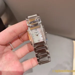 Replica Watches Patek Philippe Twenty Four 26mm Beige Women Swiss Automatic Movement Metal Bracelet 1:1 Clone Watch