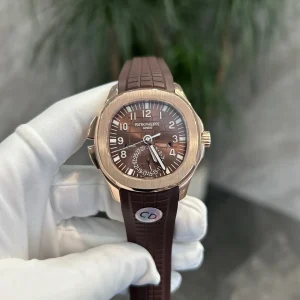 Replica Watches Patek Philippe Aquanaut 42mm Brown Dial Mens Swiss Automatic Movement Rubber Strap 1:1 Clone Watch