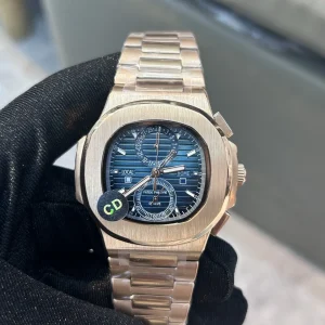 Replica Watches Patek Philippe Nautilus 42 mm Blue Dial Men Swiss Automatic Movement Metal Bracelet 1:1 Clone Watch