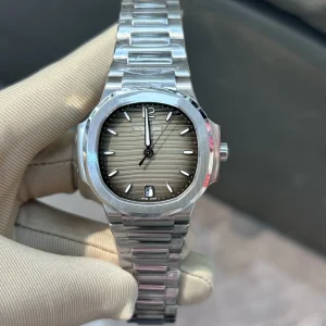 Replica Watches Patek Philippe Nautilus 42mm Brown Dial Mens Swiss Automatic Movement Metal Bracelet 1:1 Clone Watch