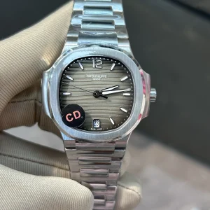 Replica Watches Patek Philippe Nautilus 42mm Gray Dial Men Swiss Automatic Movement Metal Bracelet 1:1 Clone Watch