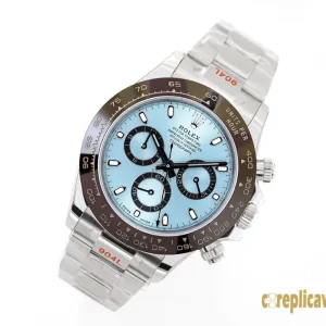 Replica Watches Rolex Daytona 40mm Ice Blue Gender Mens Swiss Automatic Movement Metal bracelet 1:1 Clone Watch