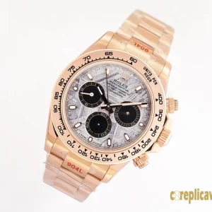 Replica Watches Rolex Daytona 40mm Meteorite Dial Men Swiss Automatic Movement Metal bracelet 1:1 Clone Watch