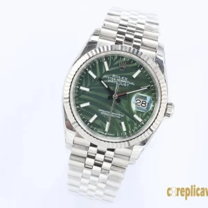 Replica Watches Rolex Datejust 40mm Olive Green Men Swiss Automatic Movement Metal bracelet 1:1 Clone Watch