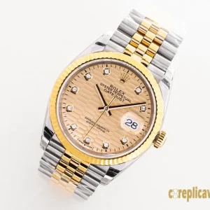 Replica Watches Rolex Datejust 41mm Champagne Dial Men Swiss Automatic Movement Metal bracelet 1:1 Clone Watch