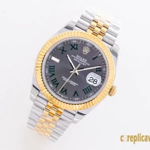 Replica Watches Rolex Datejust 41mm Slate Dial Men Swiss Automatic Movement Metal bracelet 1:1 Clone Watch