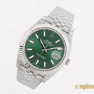 Replica Watches Rolex Datejust 41mm Olive Green Men Swiss Automatic Movement Metal bracelet 1:1 Clone Watch