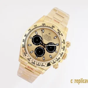 Replica Watches Rolex Daytona 40mm Black Dial Men Swiss Automatic Movement Metal bracelet 1:1 Clone Watch