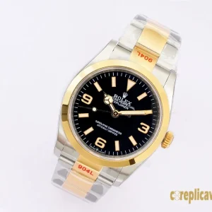 Replica Watches Rolex Explorer 36mm Black Dial Men Swiss Automatic Movement Metal bracelet 1:1 Clone Watch
