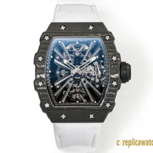 Replica Watches Richard Mille RM12-01 45mm Blue Dial Mens Swiss Automatic Rubber Strap 1:1 Clone Watch