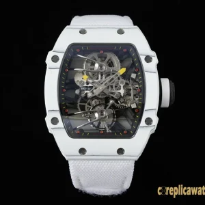 Replica Watches Richard Mille RM 27-02 45 mm Skeleton Dial Men Swiss automatic movement Rubber strap 1:1 Clone Watch