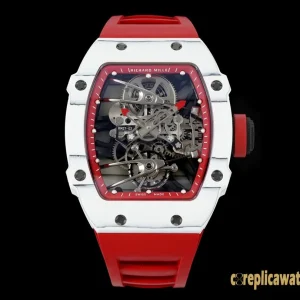 Replica Watches Richard Mille RM 27-02 45 mm Skeleton Dial Men Swiss automatic movement Rubber strap 1:1 Clone Watch