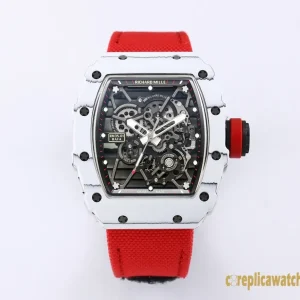 Replica Watches Richard Mille RM 35-01 45mm Black Dial Mens Swiss Automatic Rubber Strap 1:1 Clone Watch