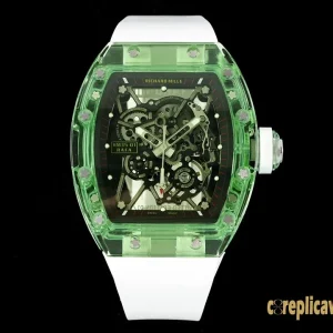 Replica Watches Richard Mille RM35-01 42mm Black Dial Mens Swiss automatic movement Rubber Strap 1:1 Clone Watch