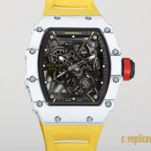 Replica Watches Richard Mille RM35-01 49mm Black Dial Mens Swiss Automatic Rubber Strap 1:1 Clone Watch