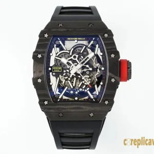Replica Watches Richard Mille RM35-02 45mm Blue Men Swiss automatic movement Rubber Strap 1:1 Clone Watch
