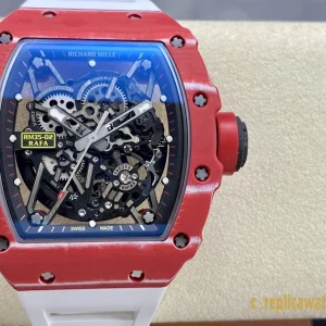 Replica Watches Richard Mille RM35-02 45mm Skeleton Dial Mens Swiss Automatic Metal Bracelet 1:1 Clone Watch