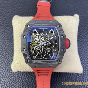 Replica Watches Richard Mille RM35 45mm Blue Dial Mens Swiss Automatic Rubber Strap 1:1 Clone Watch