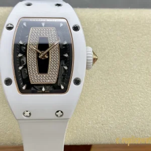 Replica Watches Richard Mille RM 07-01 White Dial Ladies Swiss Automatic Rubber Strap 1:1 Clone Watch