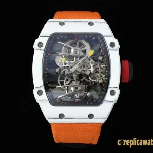 Replica Watches Richard Mille RM 27-02 45 mm Skeleton Dial Men Swiss automatic movement Rubber strap 1:1 Clone Watch