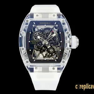 Replica Watches Richard Mille RM35 42mm Blue Dial Mens Swiss Automatic Rubber Strap 1:1 Clone Watch