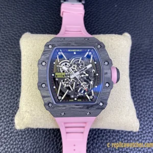 Replica Watches Richard Mille RM35 45mm Blue Dial Mens Swiss Automatic Rubber Strap 1:1 Clone Watch