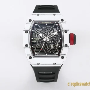 Replica Watches Richard Mille RM 35-01 45mm Black Dial Mens Swiss Automatic Rubber Strap 1:1 Clone Watch