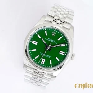 Replica Watches Rolex Oyster Perpetual 41 Green Dial Men Swiss Automatic Movement Metal bracelet 1:1 Clone Watch