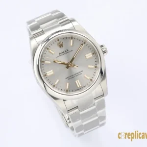 Replica Watches Rolex Oyster Perpetual 36 Silver Dial Men Swiss Automatic Movement Metal bracelet 1:1 Clone Watch