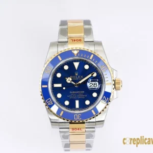 Replica Watches Rolex Submariner 40mm Blue Dial Men Swiss Automatic Movement Metal bracelet 1:1 Clone Watch