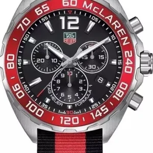 Replica Watches Tag Heuer Formula 1 43mm Black Dial Mens Swiss Automatic Rubber Strap 1:1 Clone Watch