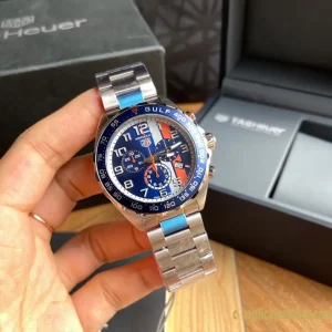 Replica Watches Tag Heuer Formula 1 43mm Blue Dial Mens Swiss Quartz Metal Bracelet 1:1 Clone Watch